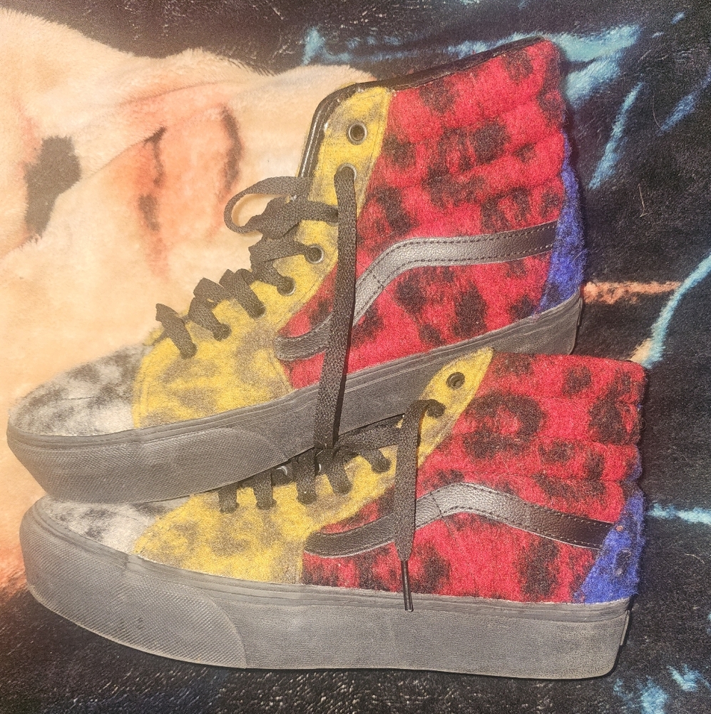 Vans Sk8-Hi Platform 2.0 Mix Leopard Mens Size 10.5